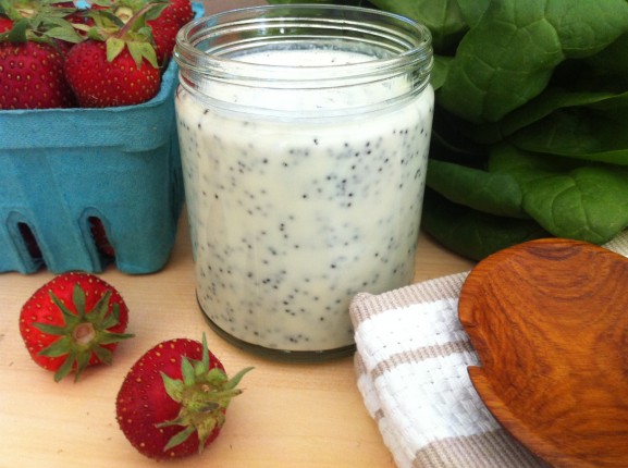 Creamy Poppyseed Dressing with Greek Yogurt