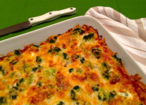 Broccoli and Prosciutto Bake