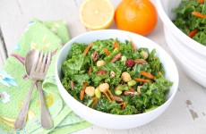 Chopped Kale Salad with Meyer Lemon Vinaigrette...and an easy substitute for Meyer lemon juice