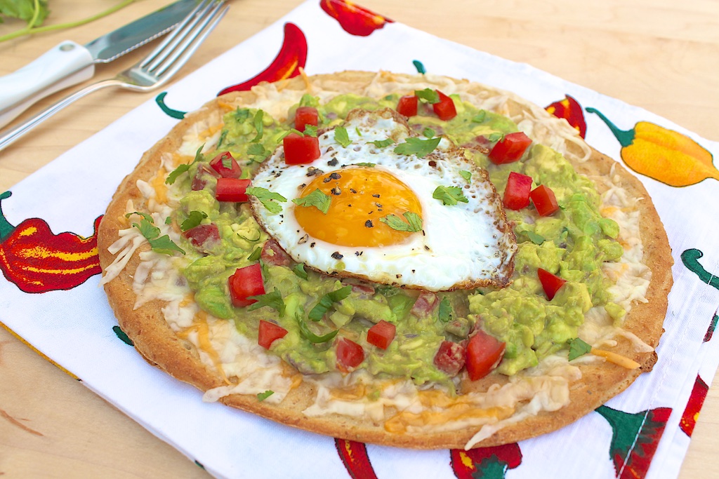 The Fountain Avenue Kitchen Easy Egg & Guacamole Breakfast Pizza