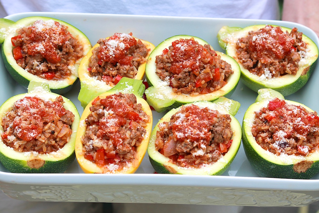 The Fountain Avenue Kitchen Beef & Brown Rice Stuffed 8Ball Zucchini