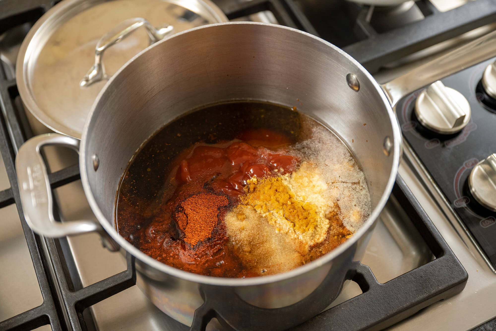 Sweet and tangy with a hint of heat, this easy sauce is the perfect complement to chicken, chops, ribs, brisket, and pulled pork sandwiches. Or stir some into mayo for a delicious sandwich spread!