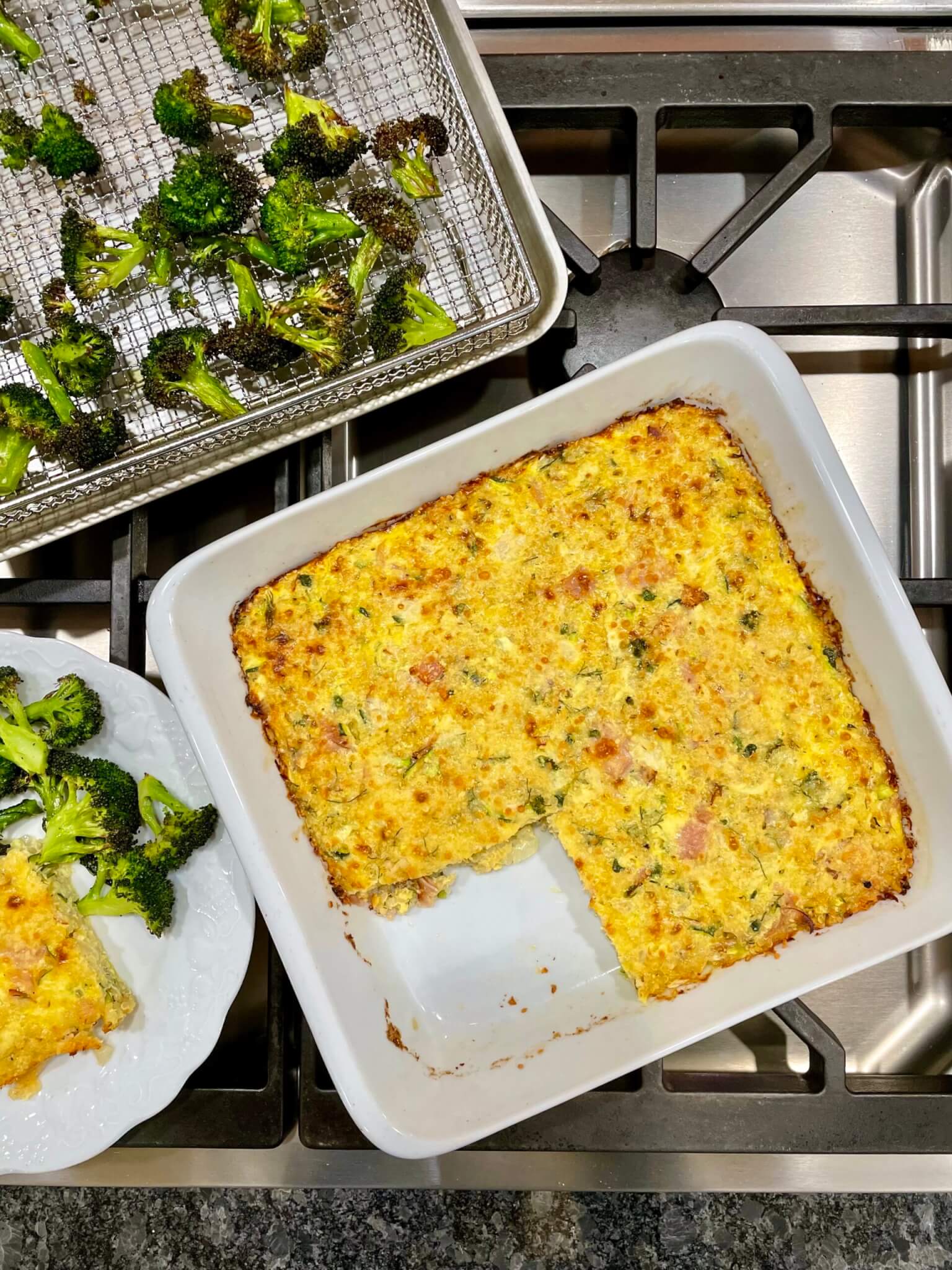 Simple ingredients mix up in a snap and then bake to golden perfection for an easy, cheesy meal enjoyed by kids and adults alike!