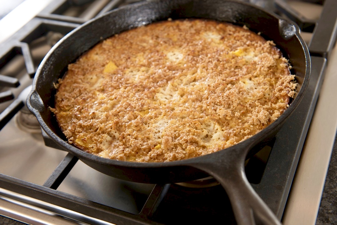 Peach Swirl Baked Oatmeal