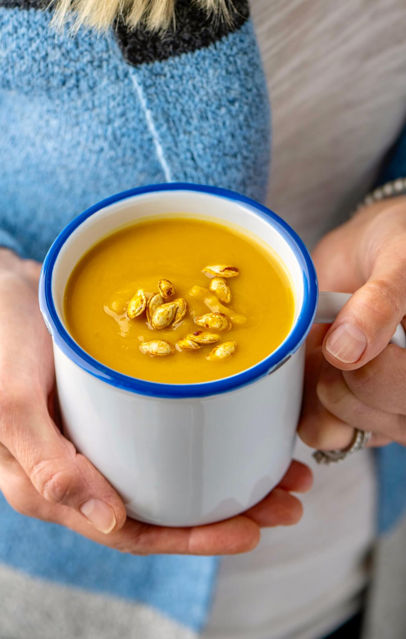 Smooth and luxuriously creamy (but with no cream in sight), a big pot of this satisfying soup comes together easily with minimal ingredients. Plus there's a list of recipe adjustments to suit every preference.