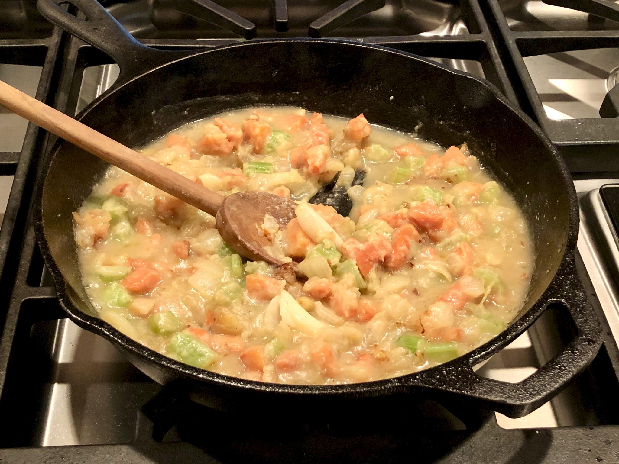 This hands-off, foolproof way to achieve tender, juicy white meat can be prepped the night ahead if desired and the gravy is spectacular.