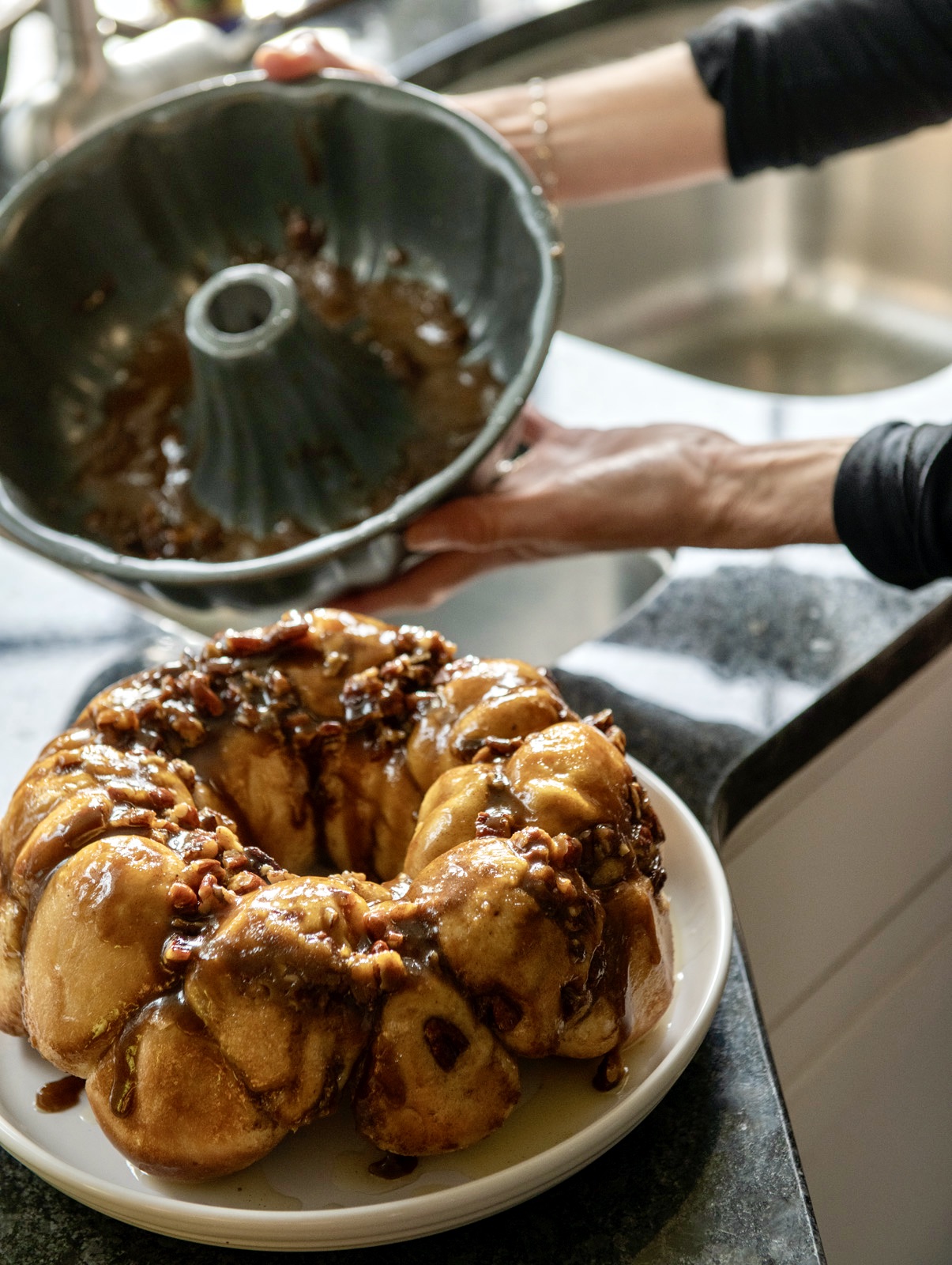 A clever shortcut and prep-ahead convenience make these tried-and-true sticky buns as easy as they are delicious. The recipe has long been a family favorite on holidays and special occasions. As an added bonus, the aroma wafting from your kitchen will remind you of the corner bakery!