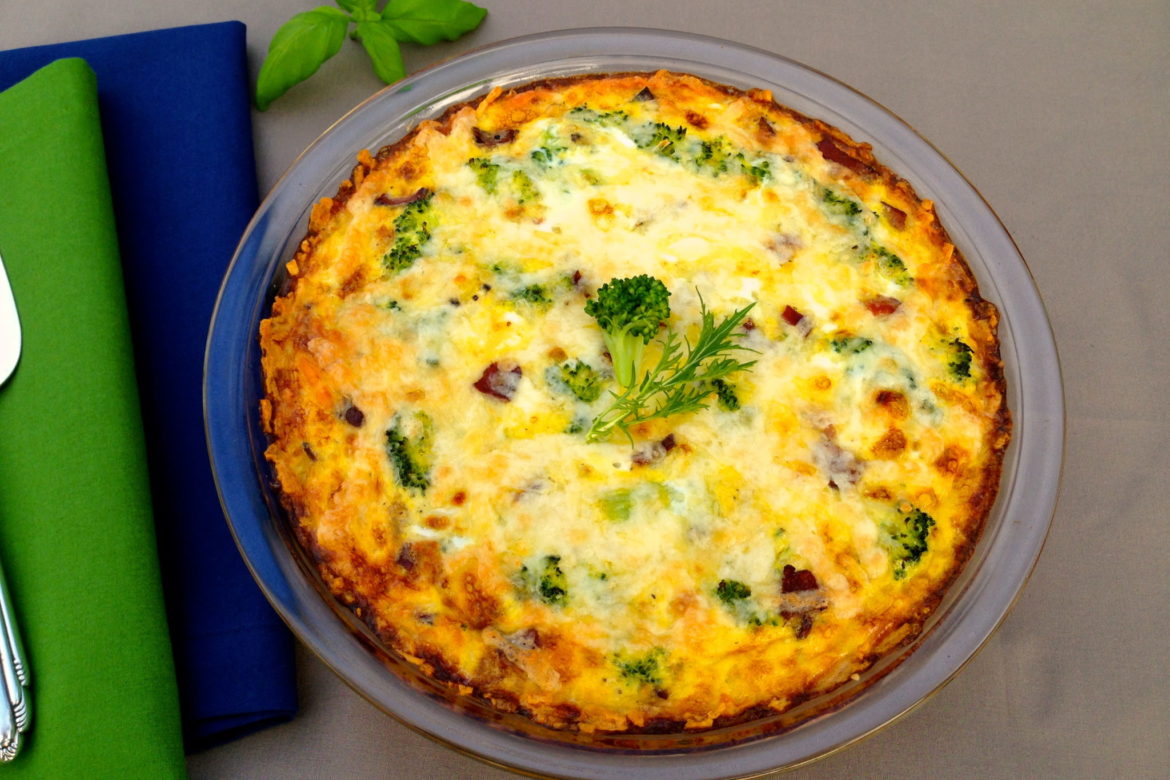Potato Crusted Broccoli and Bacon Frittata The Fountain Avenue Kitchen