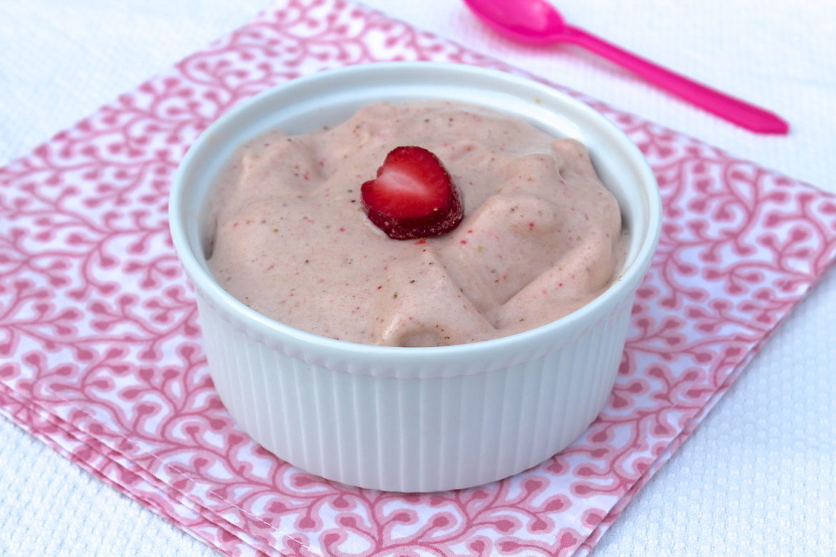 Strawberries and Cream "Ice Cream" The Fountain Avenue Kitchen