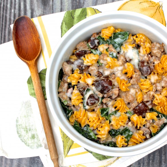 Sausage, Mushroom & Pasta Bake (gluten-free option) – The Fountain