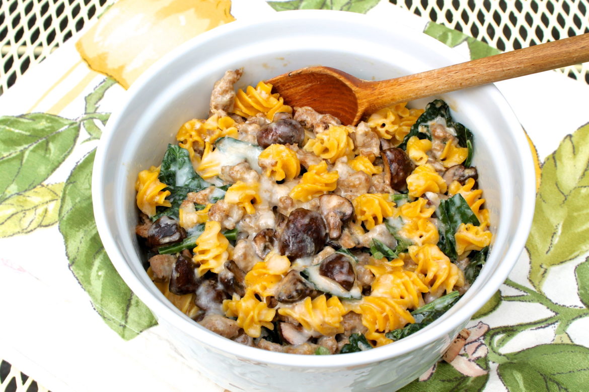 Sausage, Mushroom & Pasta Bake (gluten-free option) – The Fountain