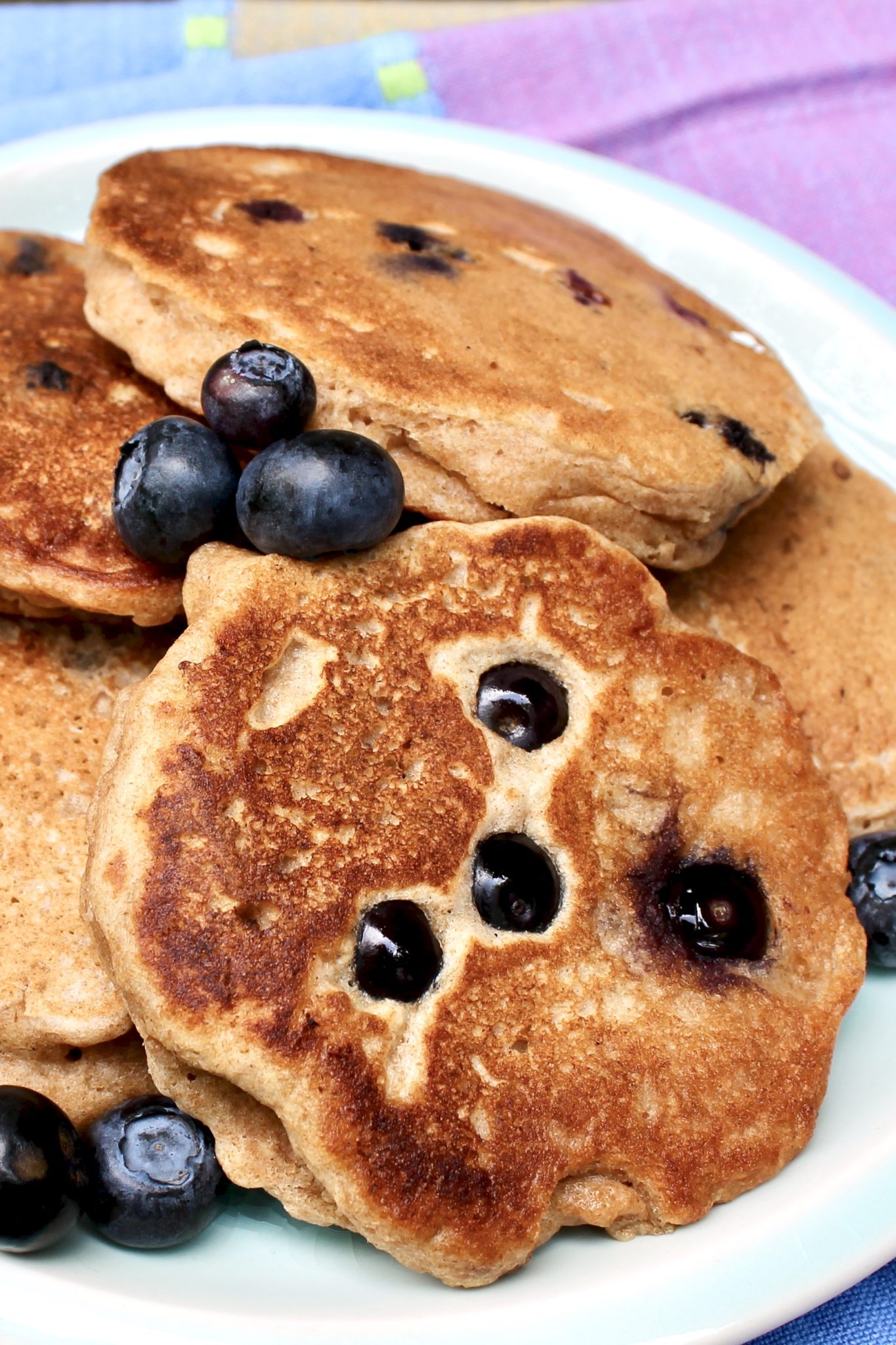 Looking for a light, fluffy pancake recipe that offers a nutritional boost? Packed with whole grains and fiber, this delicious stack is your answer!