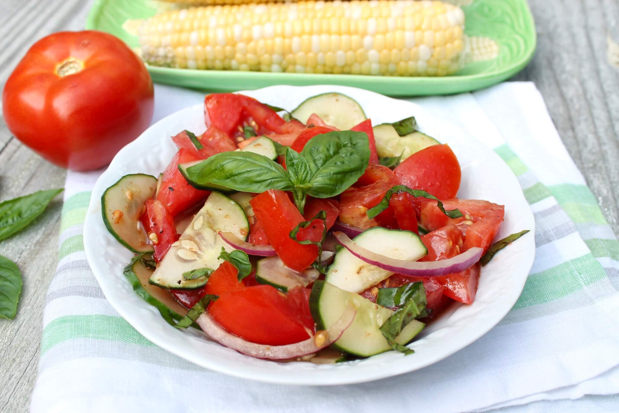 You barely need a recipe for this garden-fresh summer salad that will round out a broad range of meals, from corn on the cob and burgers to grilled fish or chicken.