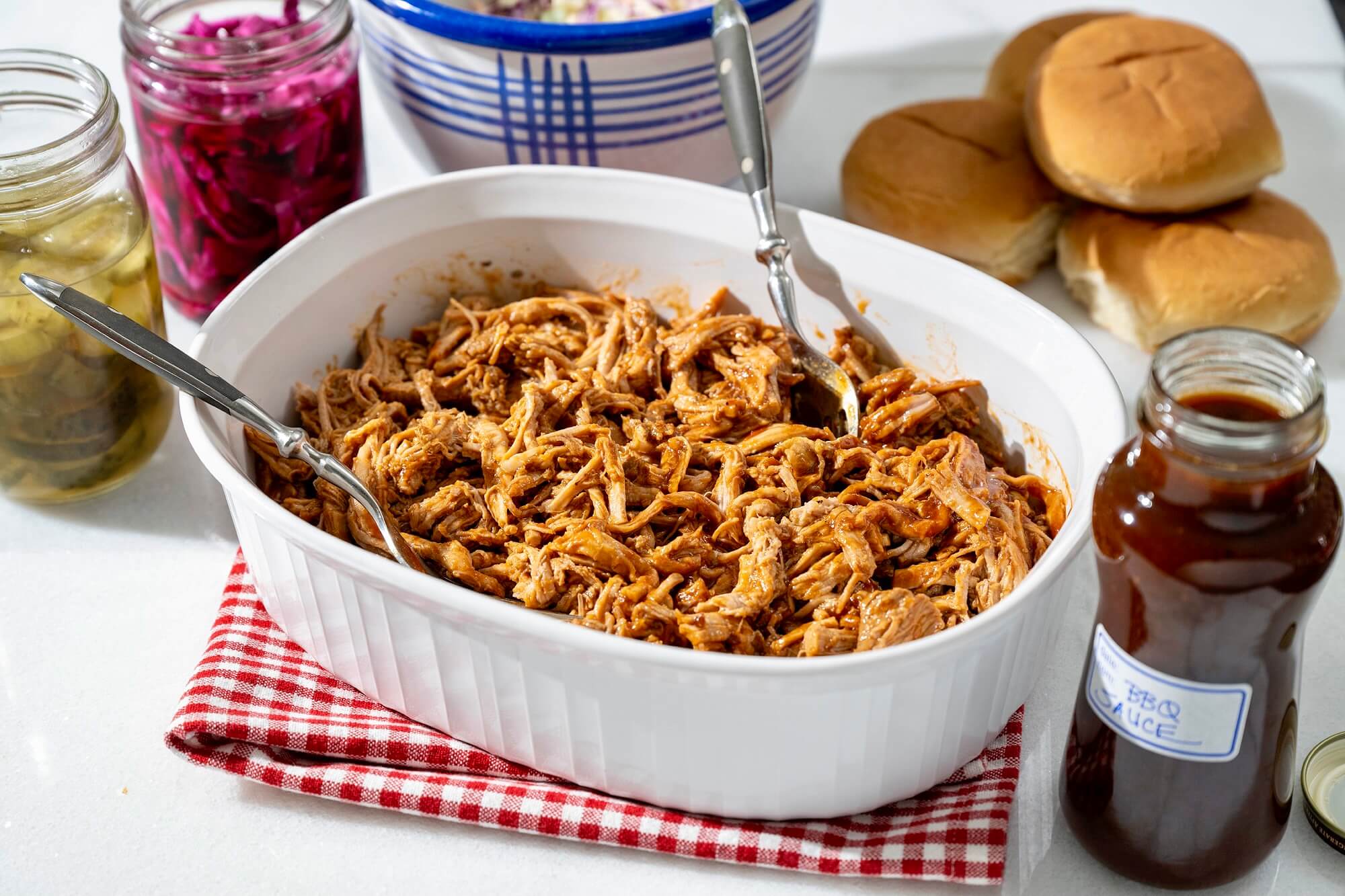 This easy-to-make recipe can be adjusted to any number of diners and offers a leaner spin on what has long been a crowd favorite. With options for homemade or store-bought BBQ sauce!