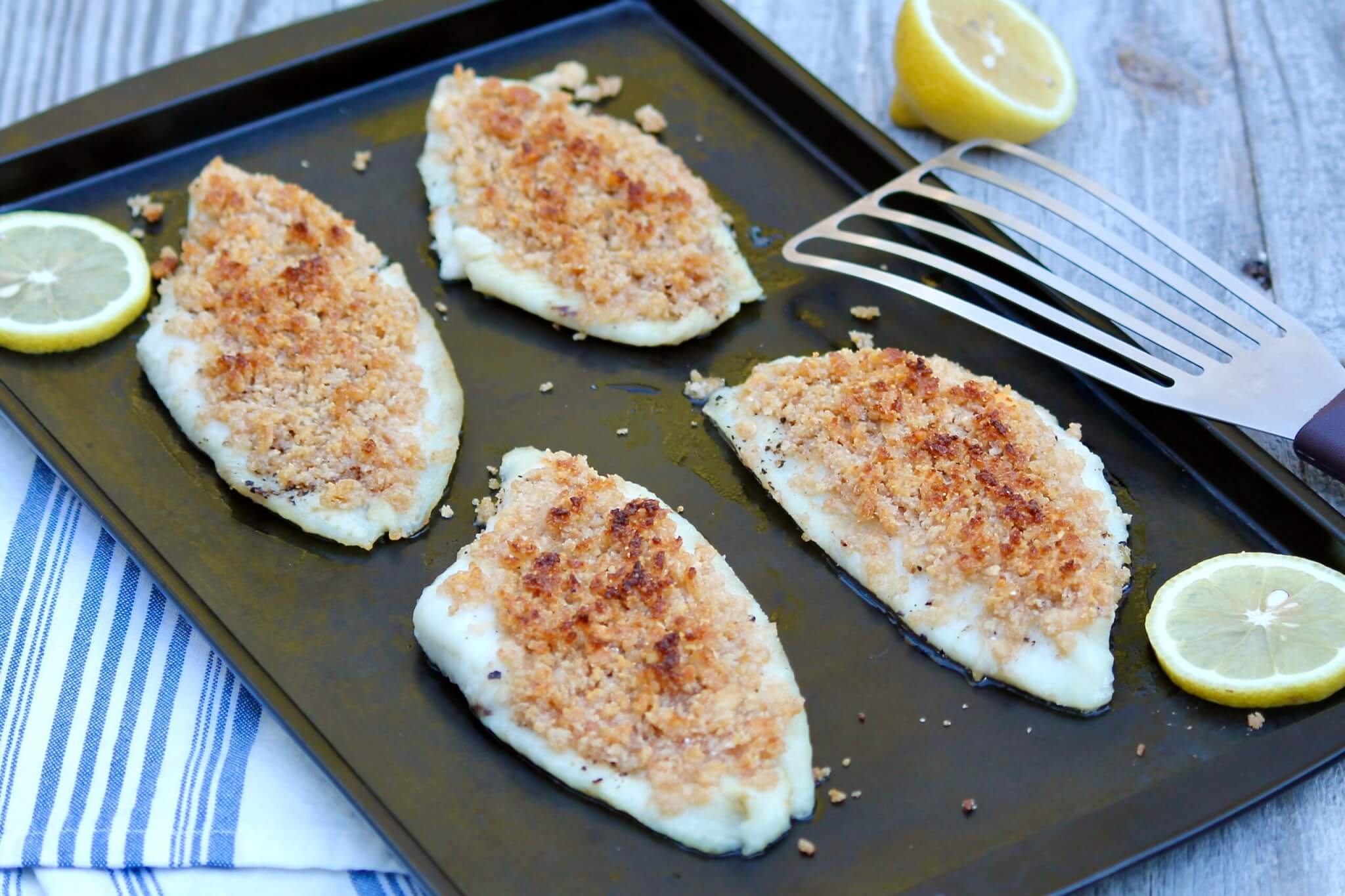 Simple ingredients come together in a snap in this mild but flavorful fish entree the whole family will enjoy!
