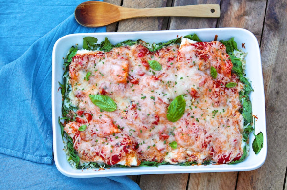 LOVE the idea to use Spanish or yellow rice in this super quick meal for a little paella inspiration!