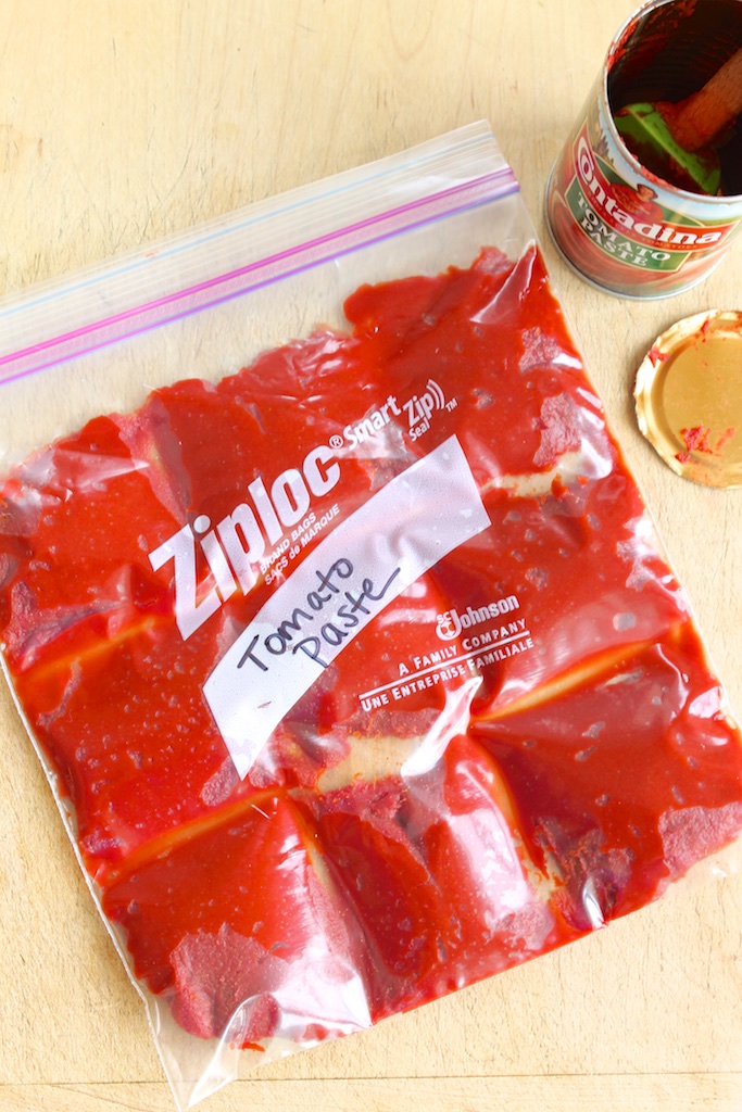 Leftover Tomato Paste Freezing Tip