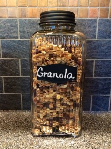 A good friend sent me this photo of her new kitchen canister, which is dedicated solely to this granola recipe. I'm so glad her family enjoys it a much as we do!