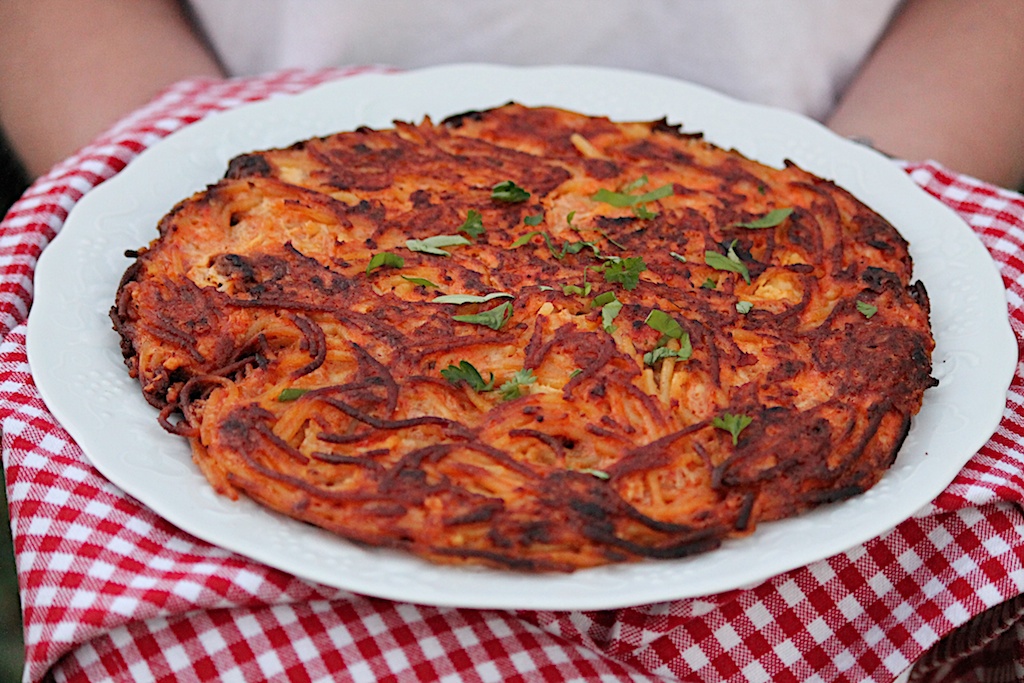 Spaghetti Pizza