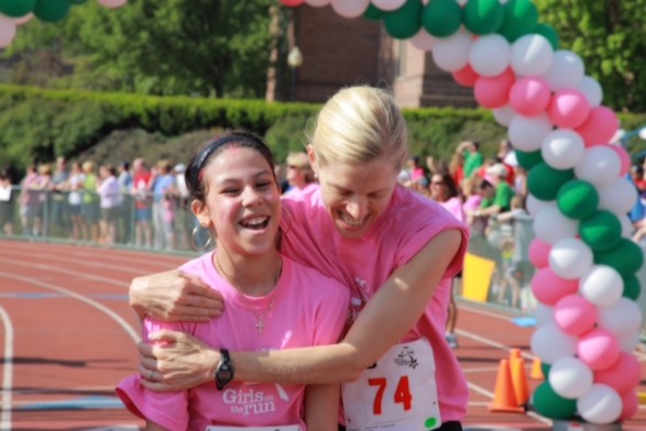 Crossing the finish line with my running buddy…a proud moment!