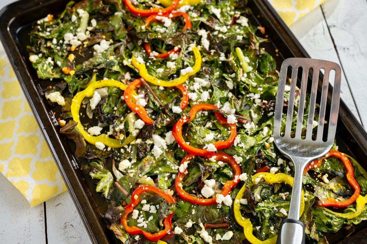Baked Swiss Chard with Peppers and Feta The Fountain Avenue Kitchen