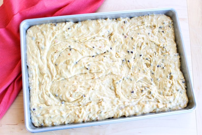 Lucky Cake (or Peanut Butter Chip Cake) with Foolproof Peanut Butter