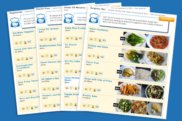 Meal Plans from Cooking PlanIt