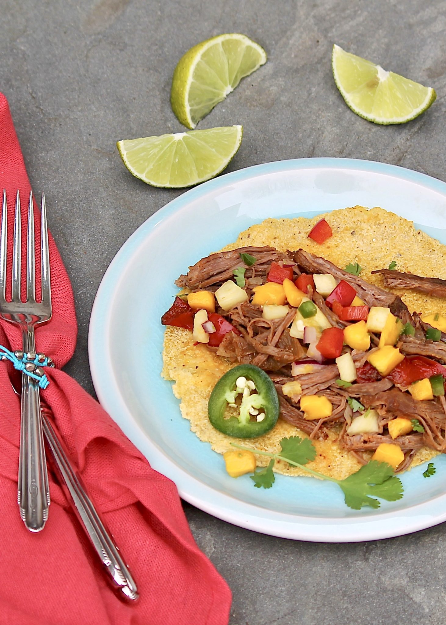 Slow Cooker Mexican Flank Steak combines veggies and lean protein in one, easy-to-assemble meal that can be customized with a variety of toppings. It's family-friendly and worthy of a spot on the weekly rotation!
