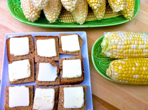 Best trick for buttering corn on the cob -- mess-free and no waiting!