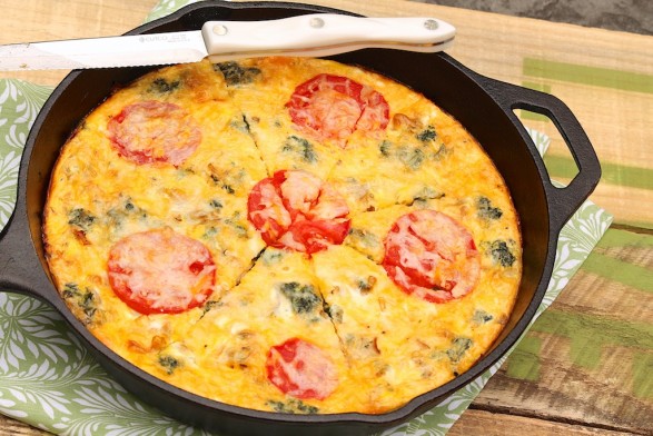 Ham & Cheese Crustless Quiche