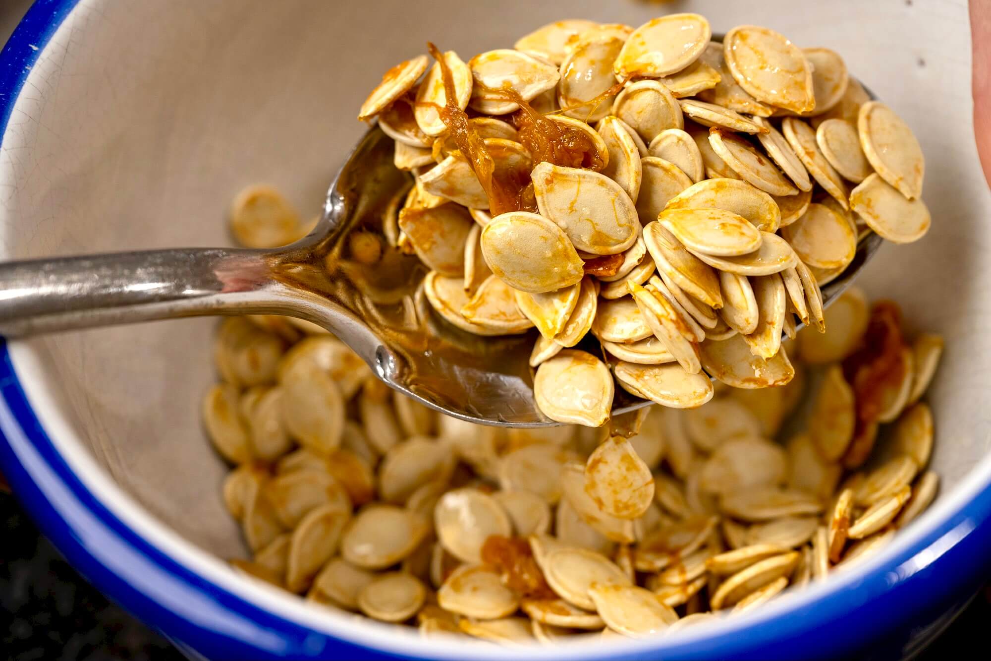A few helpful tips and an easy technique yield the crispiest, most irresistible pumpkin seeds with the simplest of ingredients. The snack-worthy recipe is reason to carve a pumpkin, even if you don't have kids!