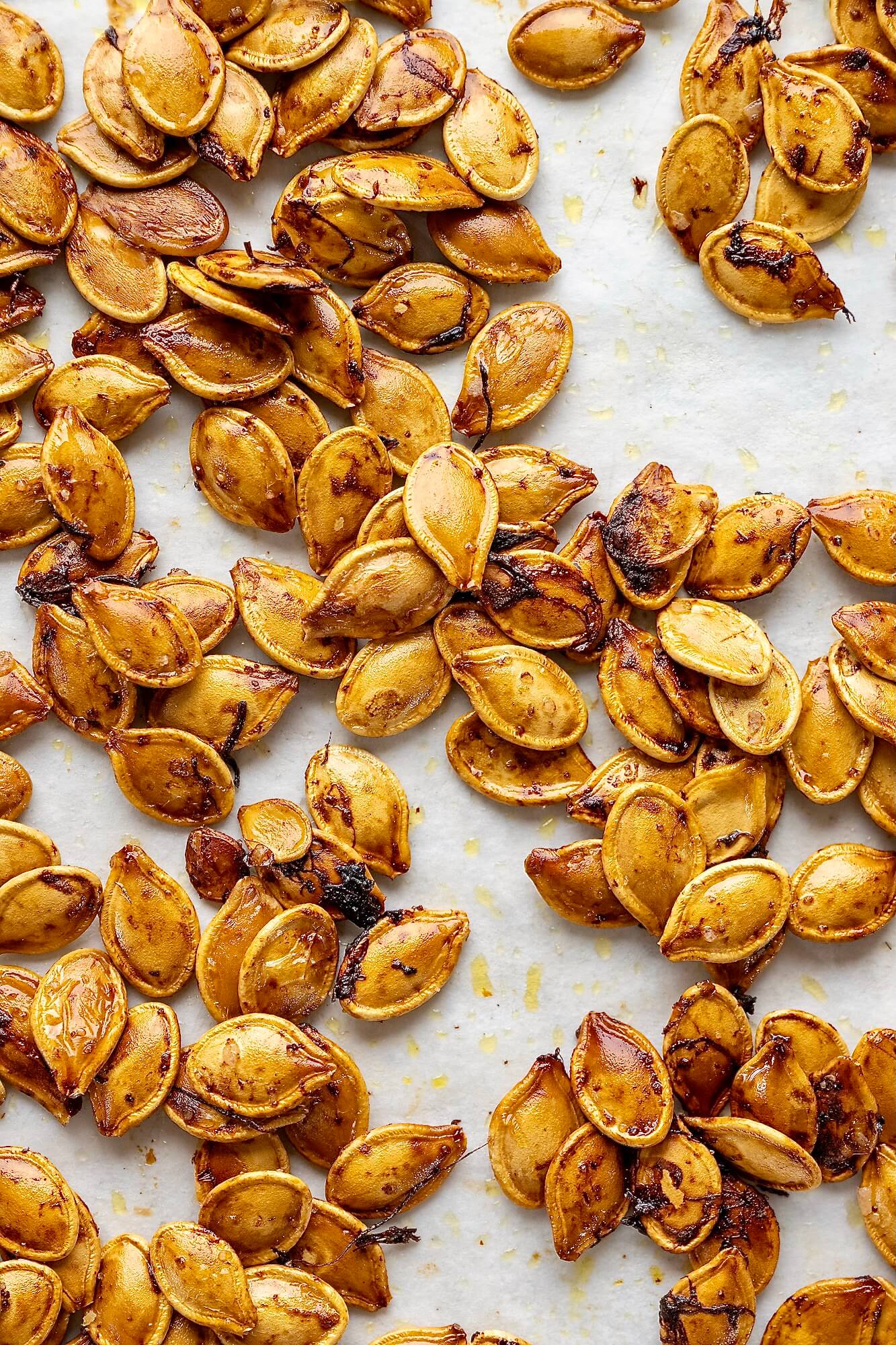 A few helpful tips and an easy technique yield the crispiest, most irresistible pumpkin seeds with the simplest of ingredients. The snack-worthy recipe is reason to carve a pumpkin, even if you don't have kids!