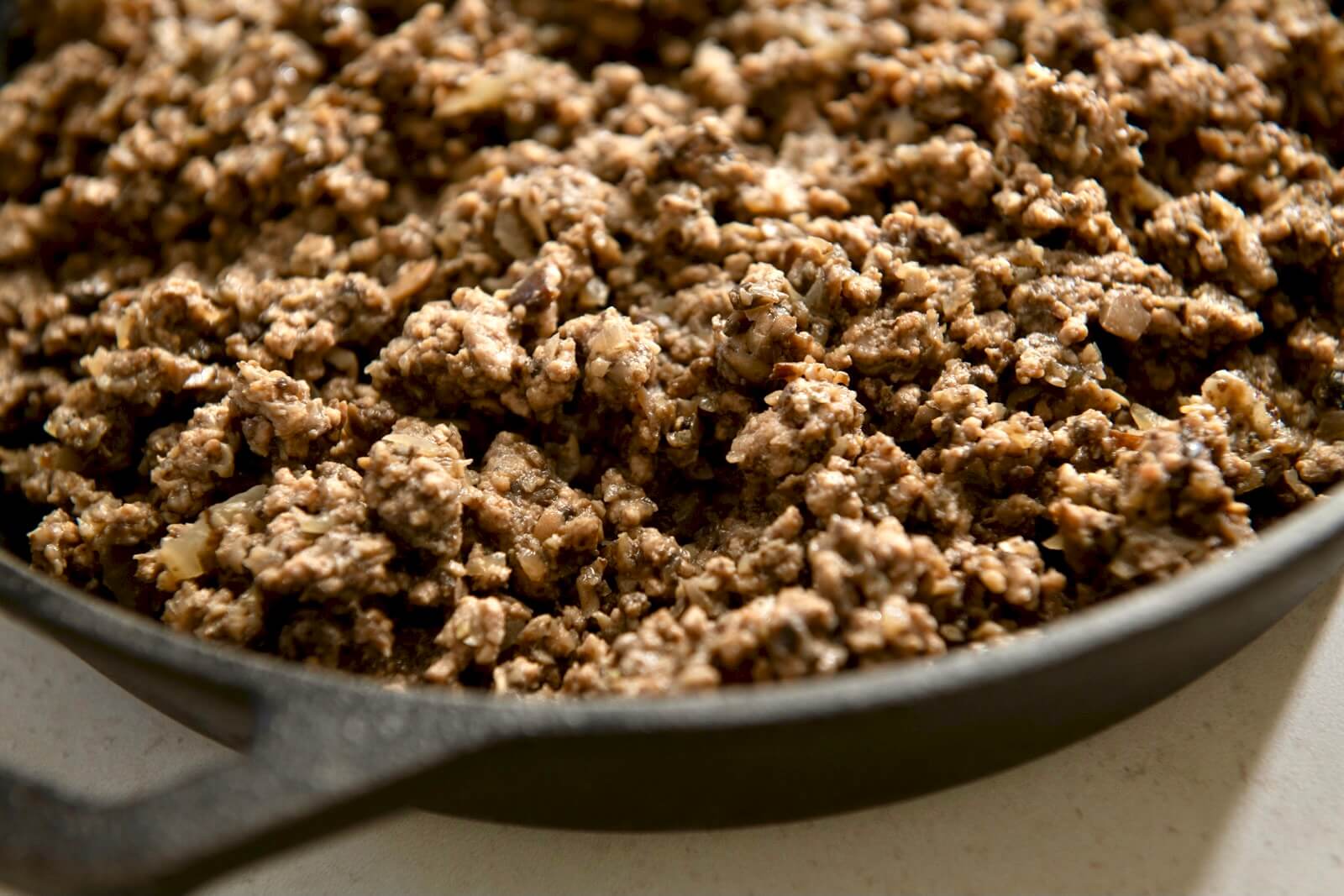 The use of mushrooms and a simple technique adds nutrients and flavor to regular ground beef, making it an ideal way to incorporate more plant-based eating into our diets, even if we still enjoy meat.