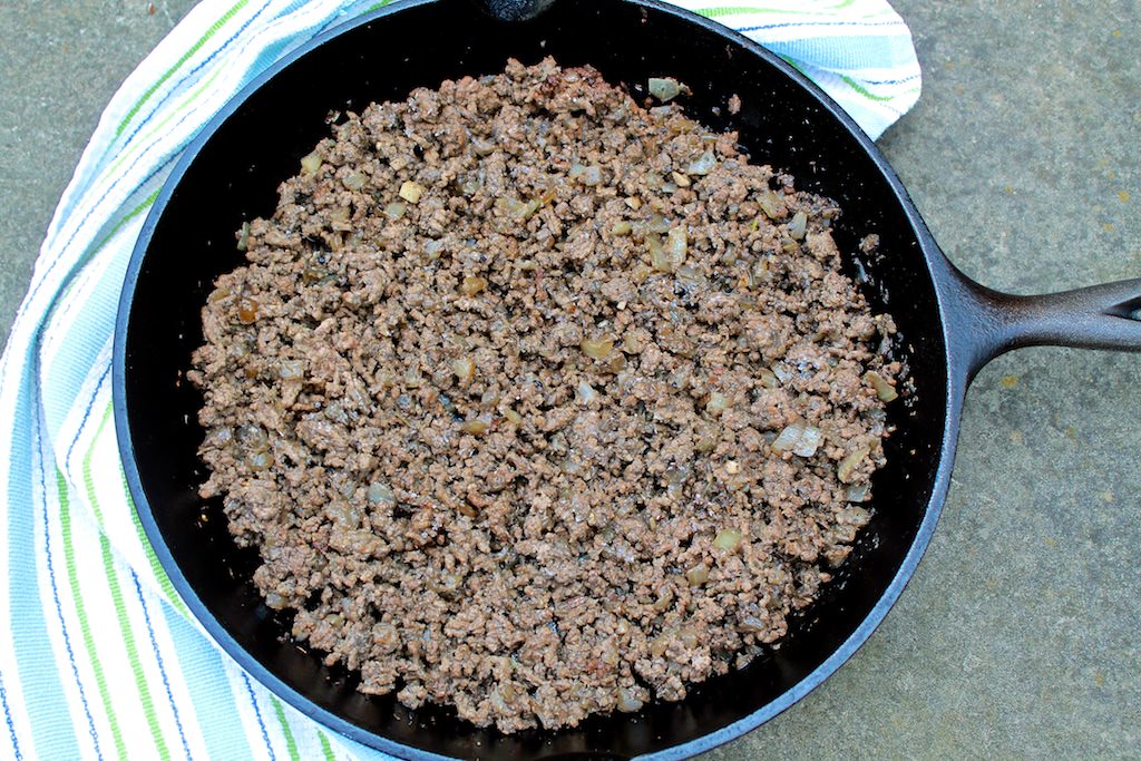 Mushroom Ground Beef (a healthy, delicious way to stretch a pound of meat)