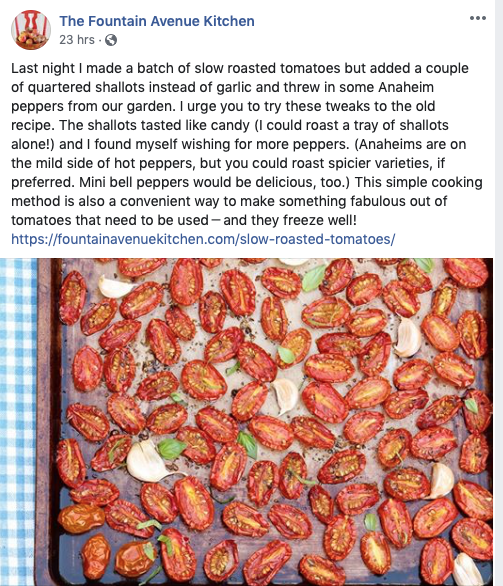 Slow Roasted Tomatoes Update