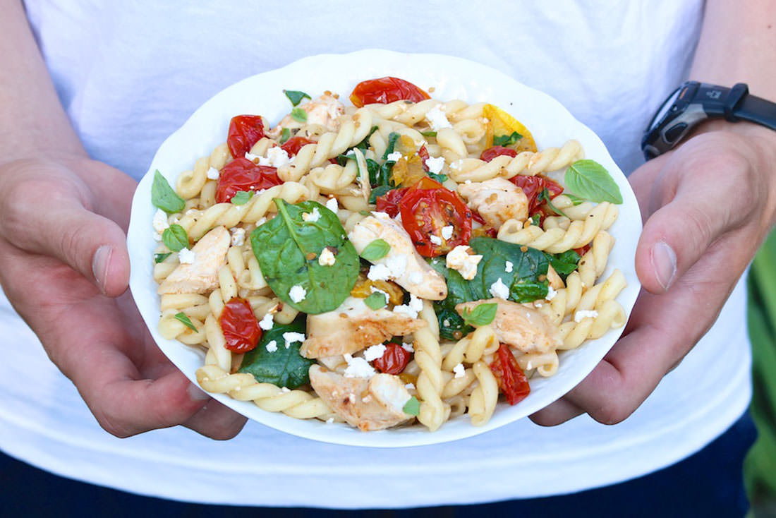 Easy pasta dish using Slow Roasted Cherry or Grape Tomatoes