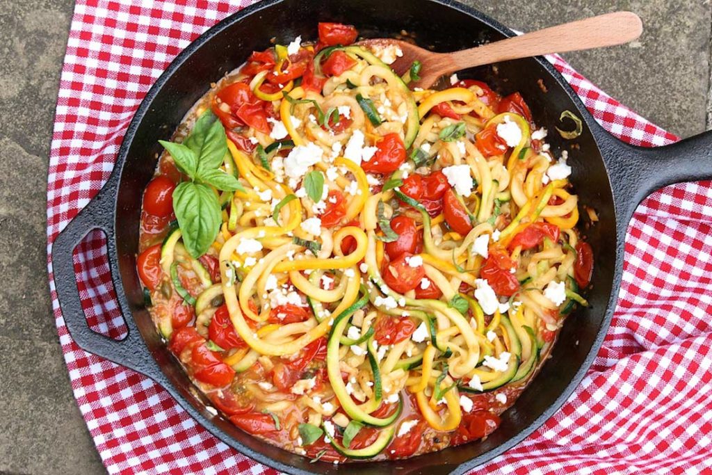 Zucchini Noodles in Rustic Tomato Sauce The Fountain Avenue Kitchen