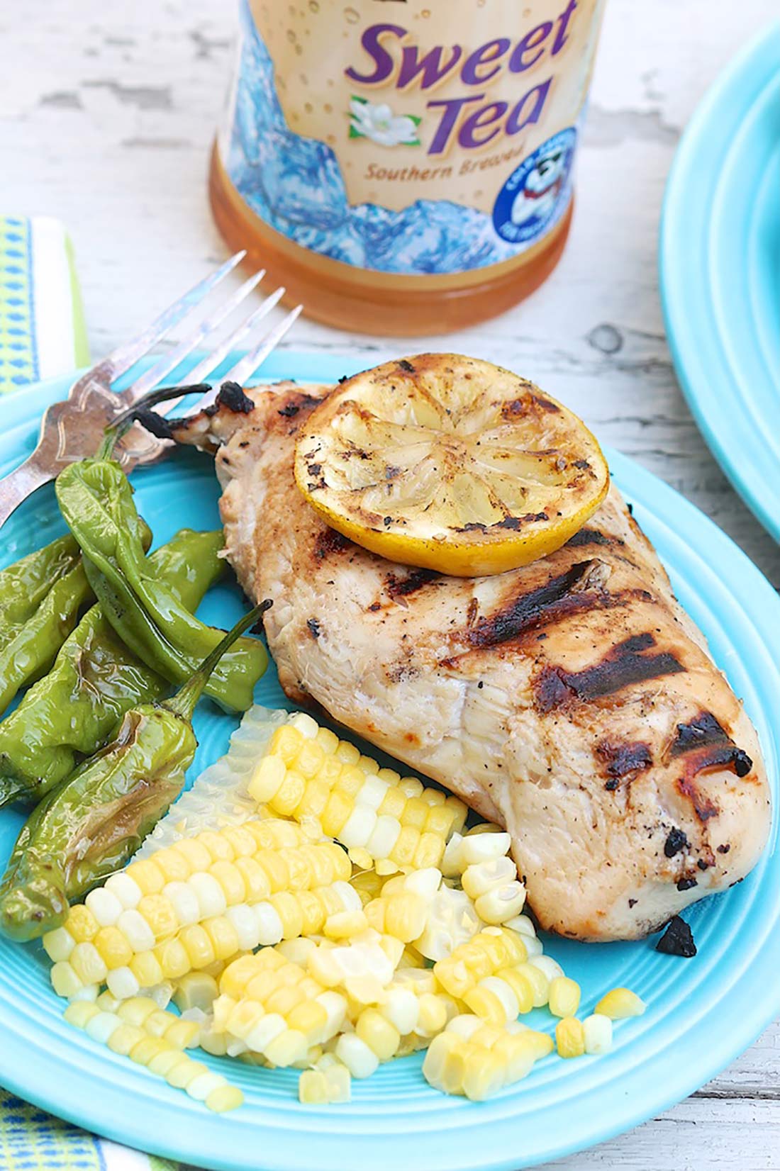 Sweet tea provides unexpected magic in this incredibly easy, marinated chicken that takes mere minutes to prep. Rest assured, the finished chicken is tender and juicy but doesn't actually taste like iced tea!