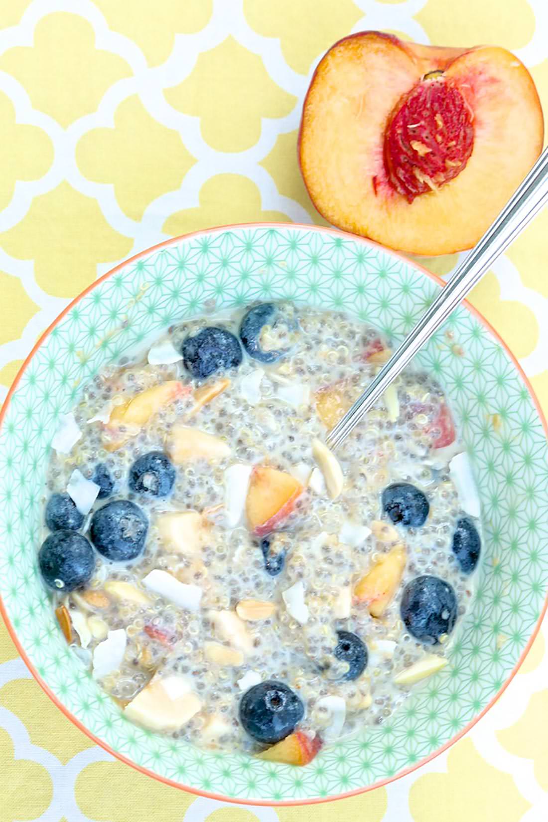 Honey Nut Quinoa Breakfast Bowl