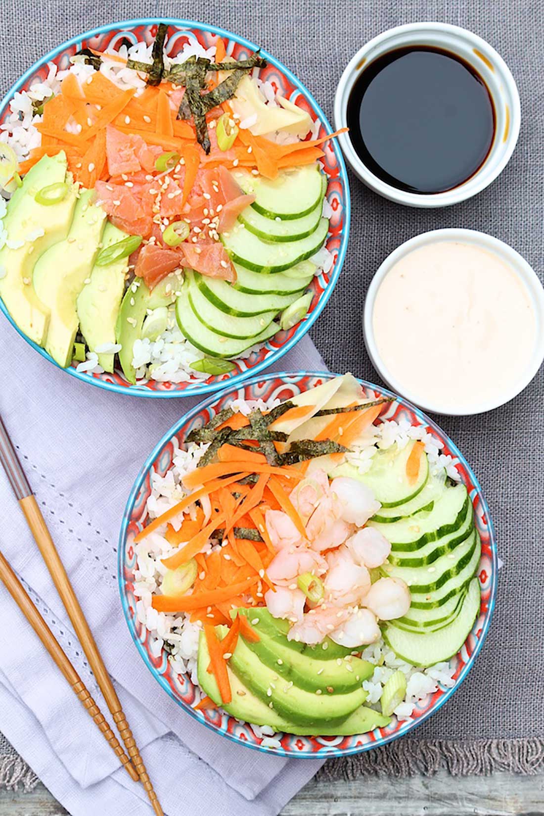 California Roll Sushi Bowls