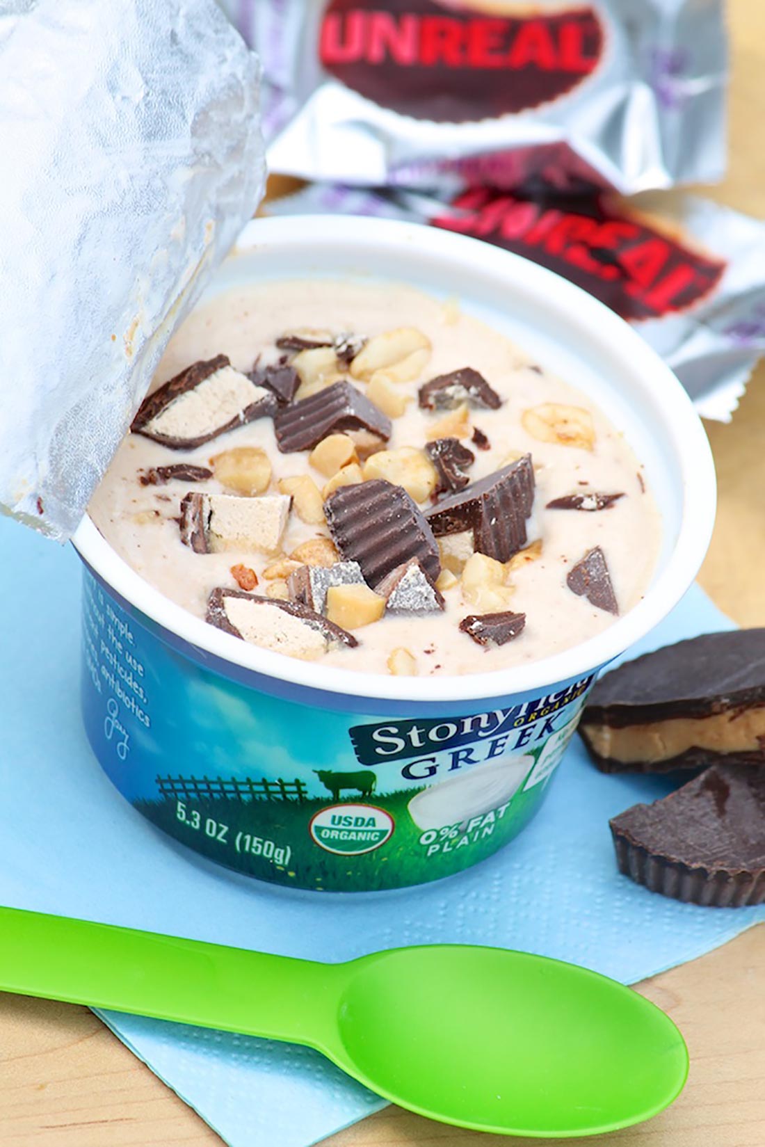 1-Minute Peanut Butter Cup Greek Yogurt
