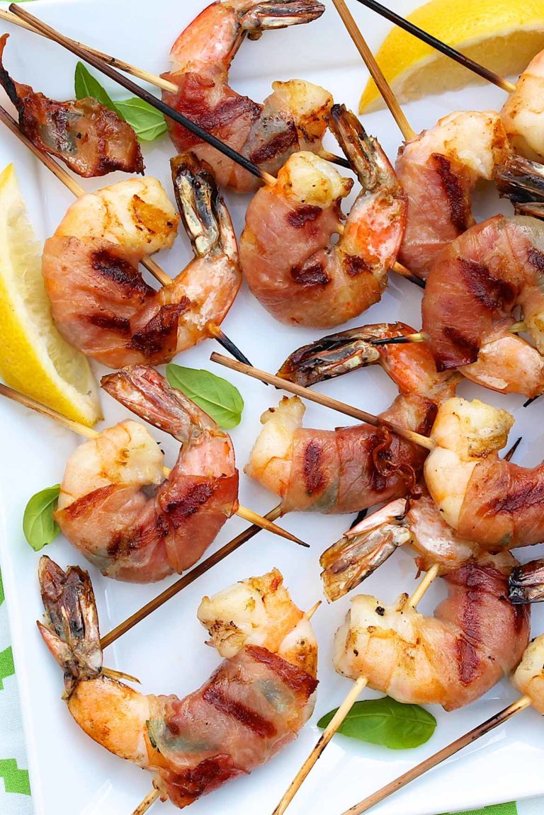 Grilled Prosciutto Wrapped Shrimp with Basil The Fountain Avenue Kitchen