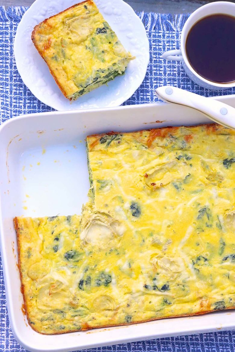 Spinach & Artichoke Egg Casserole The Fountain Avenue Kitchen