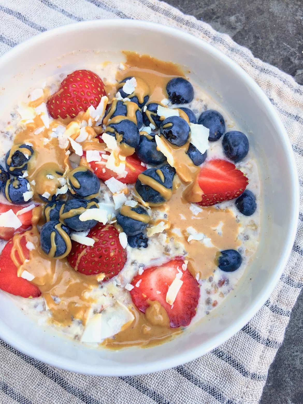 Nuts & Seeds Overnight N’Oats -- Paleo, vegan, gluten- and dairy-free, this wholesome breakfast can be customized to taste and provides serious staying power.