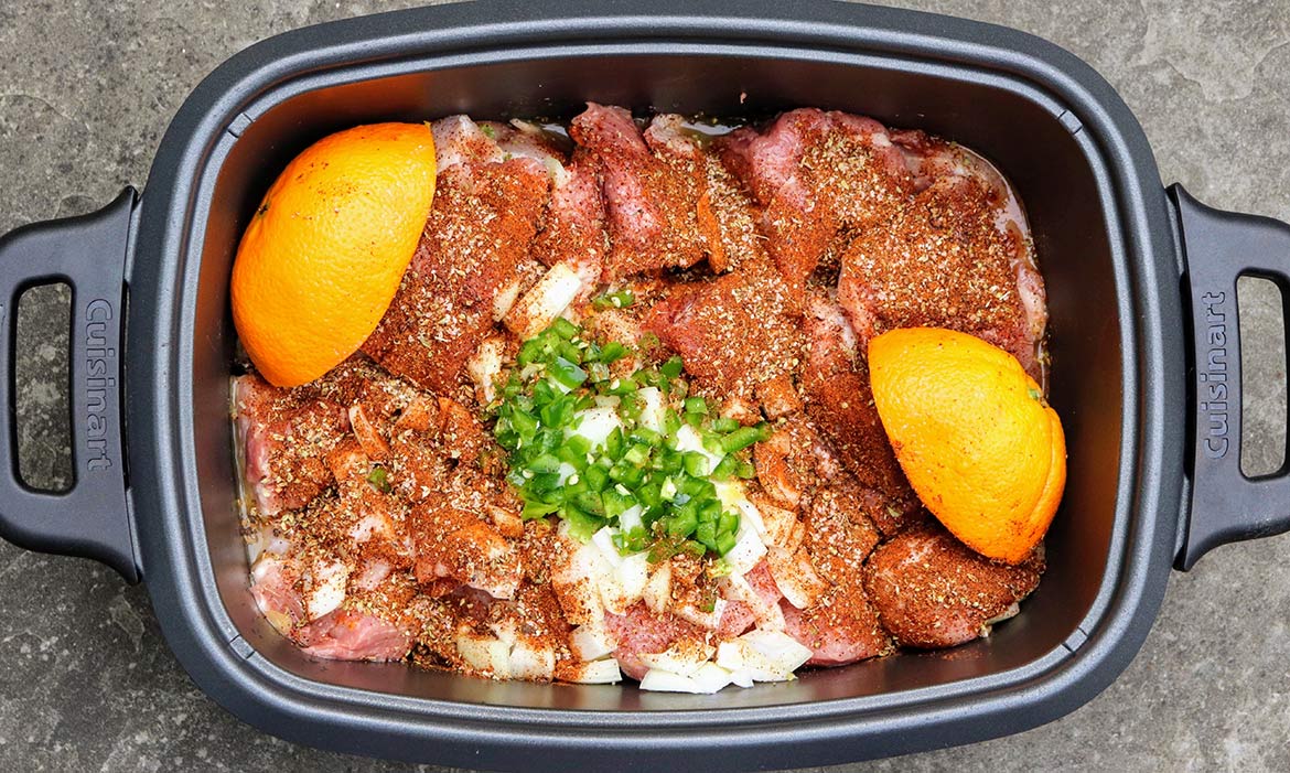 A healthier, easier way to make tender, juicy, and crispy carnitas starts with your slow cooker!