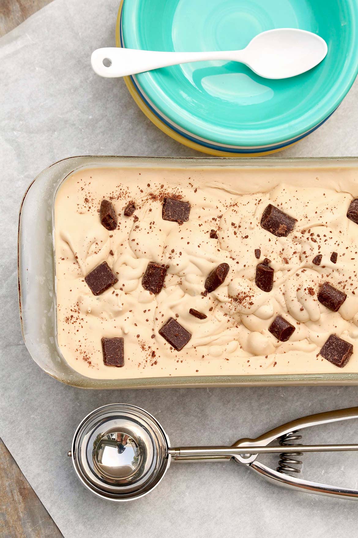 No-Churn Kahlua Chip Ice Cream is fun to make and oh so delicious to eat—and no fancy ice cream maker is required!
