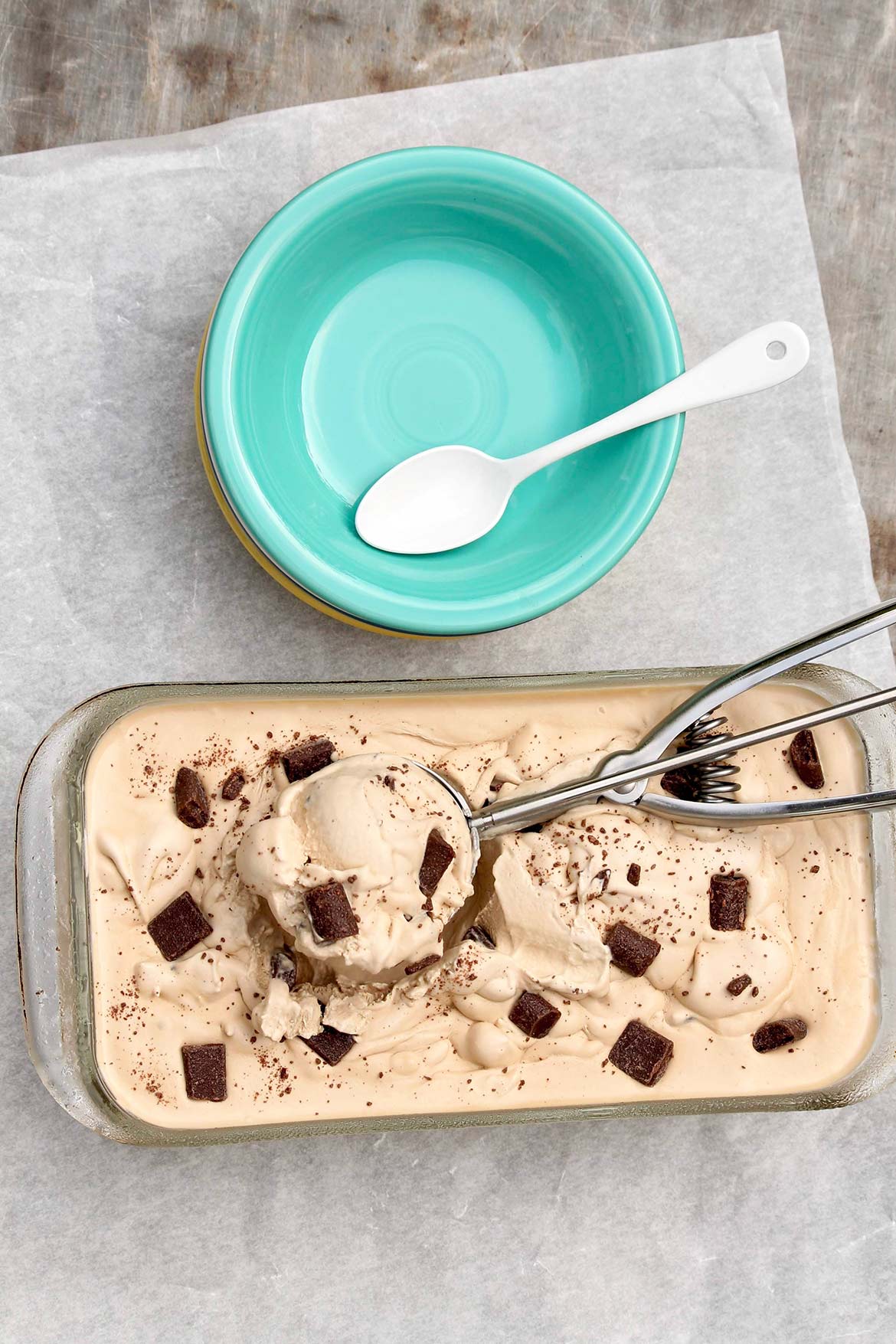 No-Churn Kahlua Chip Ice Cream is fun to make and oh so delicious to eat—and no fancy ice cream maker is required!