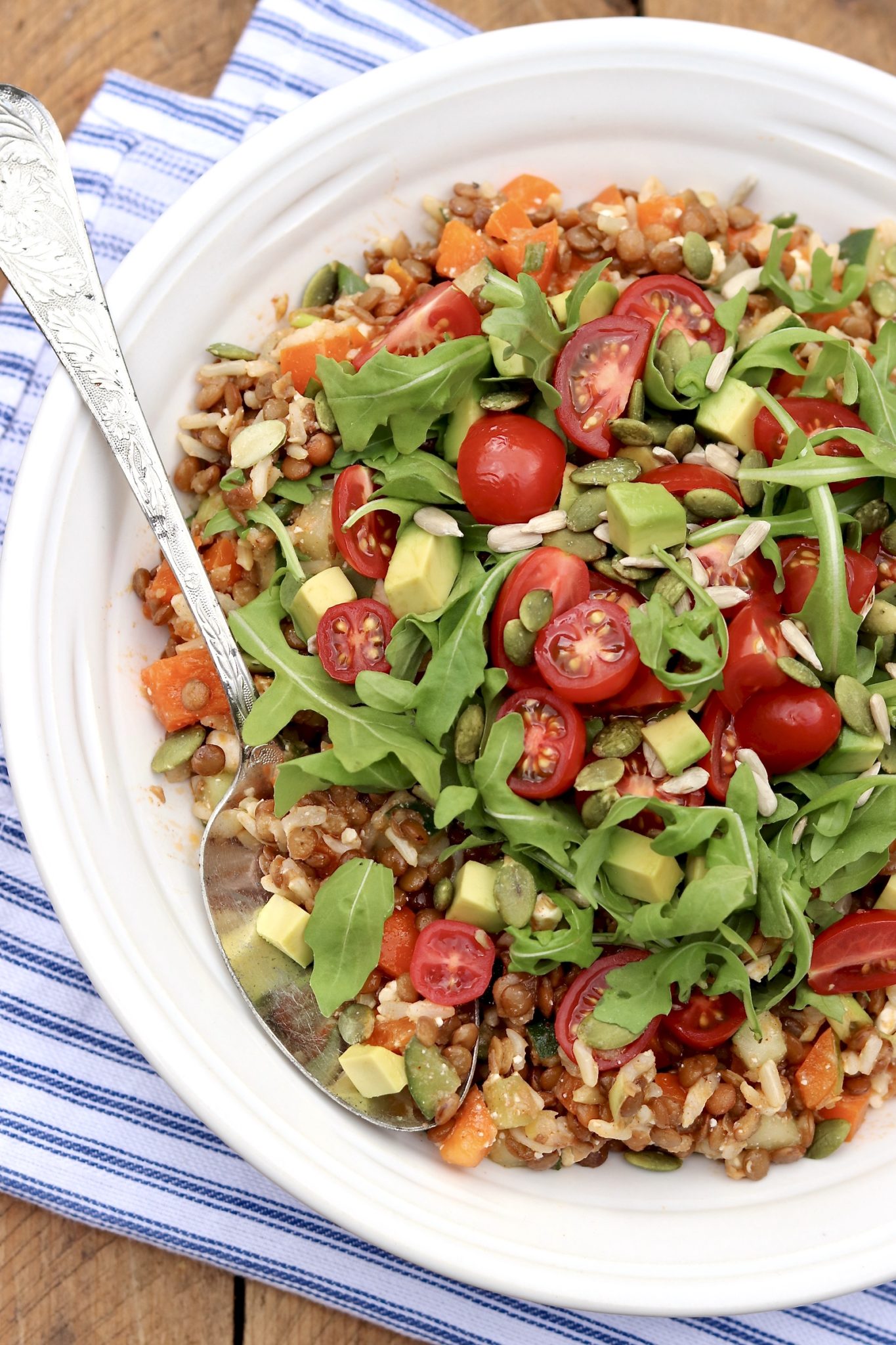 Lentil Salad for all Seasons – Light yet filling and endlessly adaptable, this protein-rich lentil salad will delight plant-based eaters and meat lovers alike!