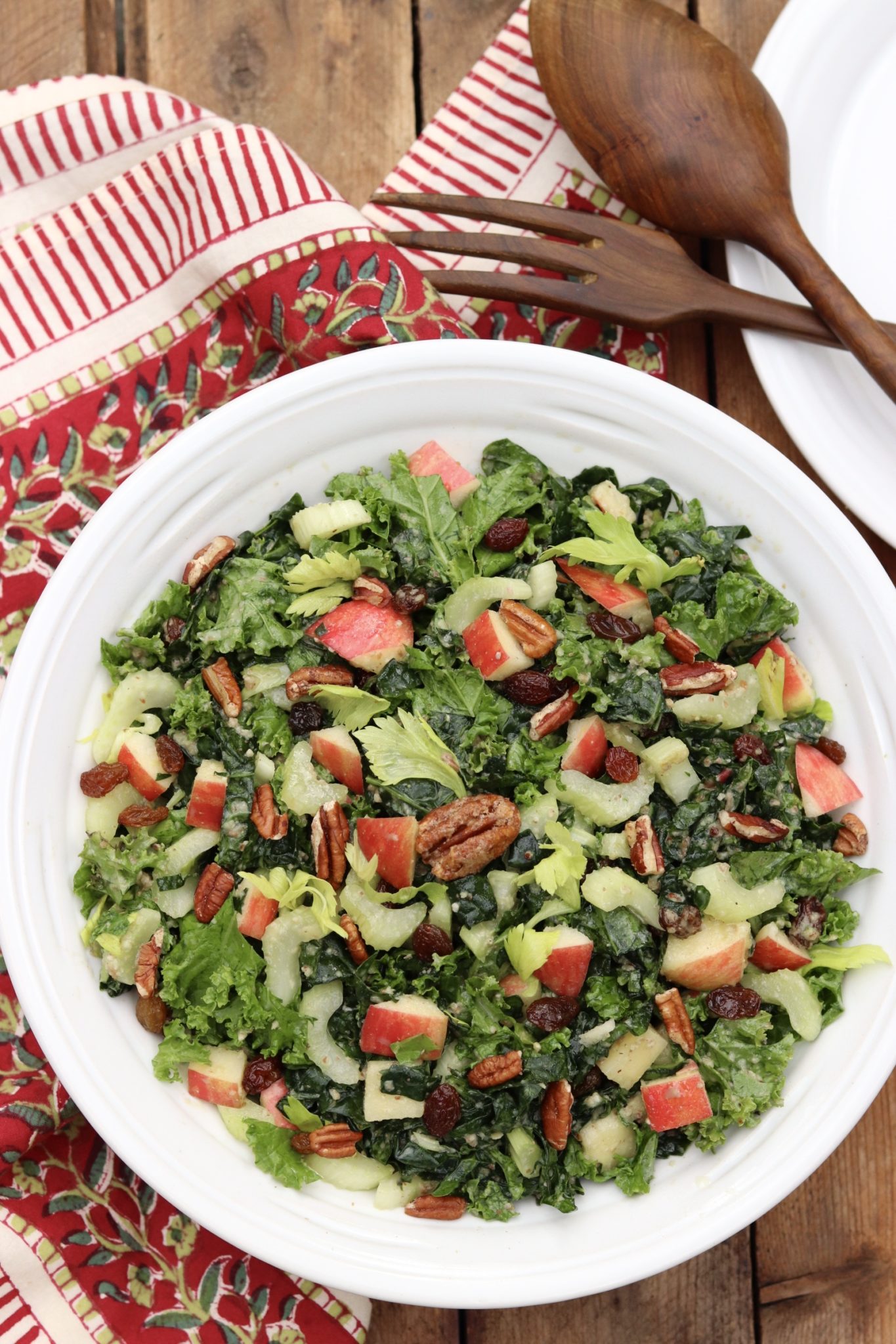 Whole Foods’ Kale Waldorf Salad - This mayo-free variation of the classic Waldorf salad introduces kale to the mix and incorporates apples and nuts into the dressing for a creamy consistency with natural sweetness. My recipe includes the original version along with some adaptations I have come to enjoy.