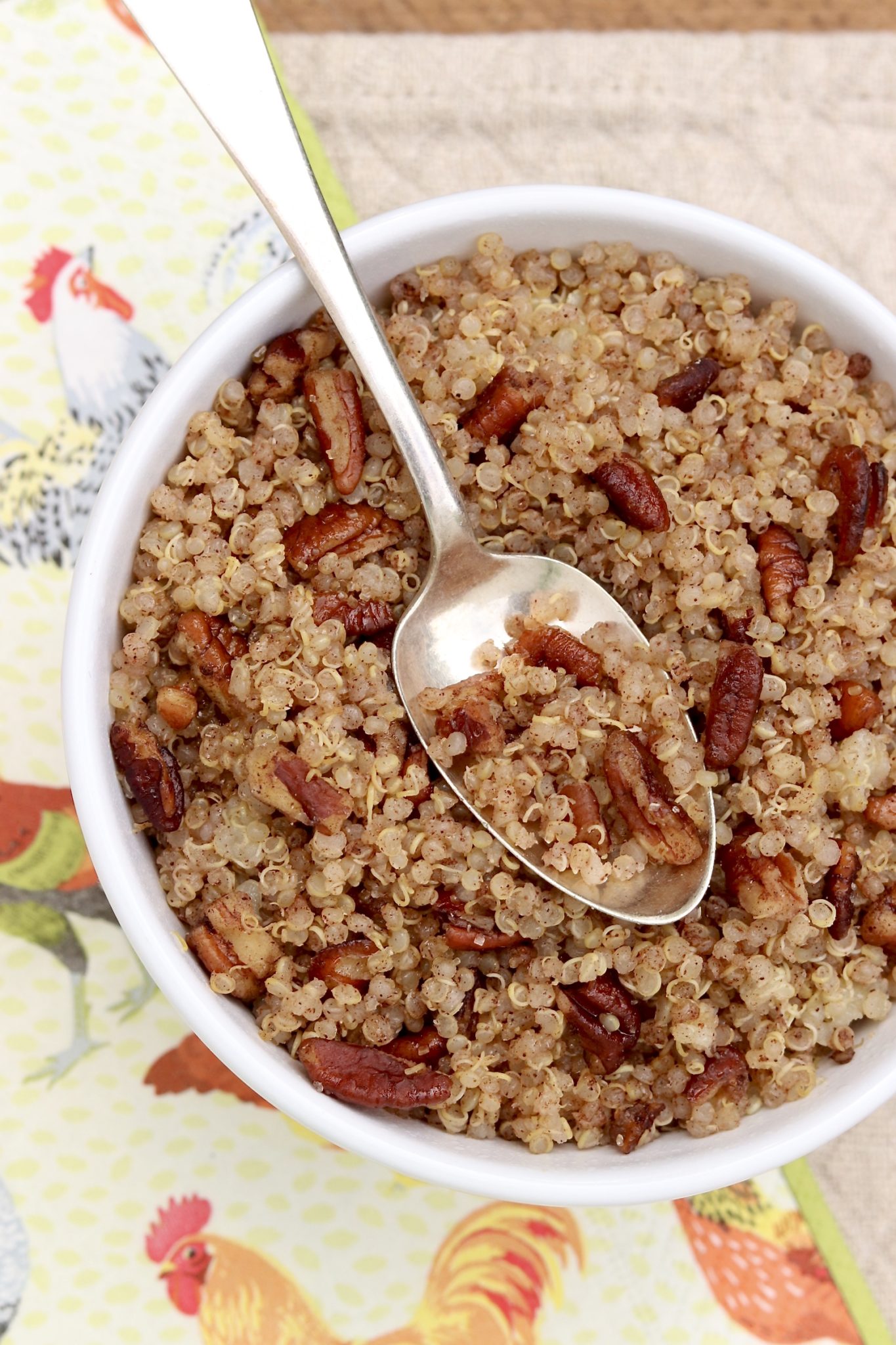 Cinnamon Toast Breakfast Quinoa ~ A favorite childhood breakfast cereal is all grown up and offers a healthy and delicious way to start the day!